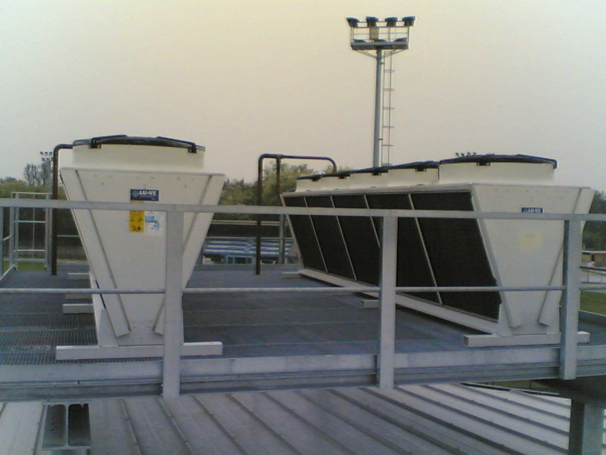 SDHV air cooled condenser installation - Rome - Italy